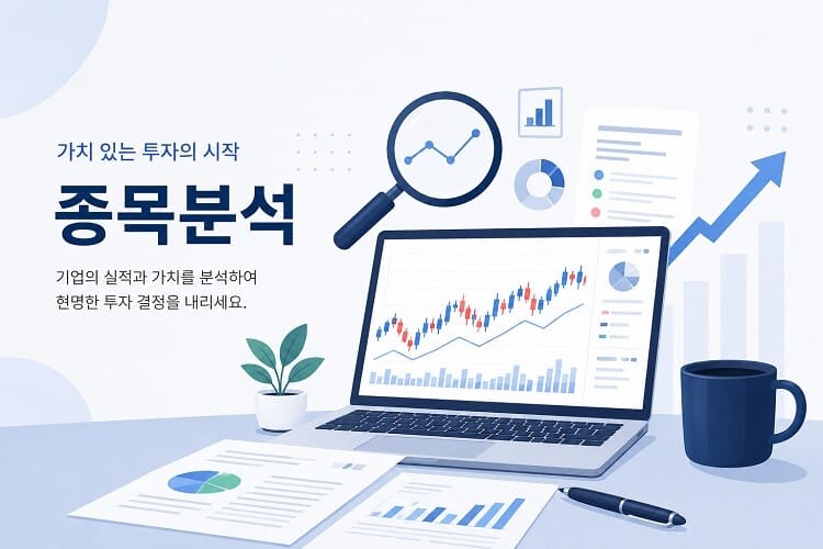 기업 실적과 주가 흐름을 분석하는 종목 분석 투자 이미지(한미반도체)